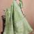 parrot green woven  designer pallu banarasi art silk saree