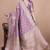 onion pink woven  designer pallu banarasi art silk saree