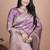 onion pink woven  designer pallu banarasi art silk saree