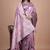onion pink woven  designer pallu banarasi art silk saree