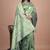 parrot green woven  designer pallu banarasi art silk saree