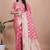 pink woven  designer pallu banarasi art silk saree