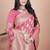 pink woven  designer pallu banarasi art silk saree