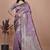 purple woven  designer pallu banarasi art silk saree