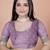 purple woven  designer pallu banarasi art silk saree