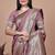 onion pink woven  designer pallu banarasi art silk saree