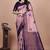 purple woven  designer pallu banarasi art silk saree