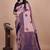 purple woven  designer pallu banarasi art silk saree