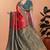 orange woven  designer pallu banarasi art silk saree