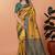 yellow woven  designer pallu banarasi art silk saree