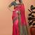 orange woven  designer pallu banarasi art silk saree