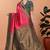 orange woven  designer pallu banarasi art silk saree
