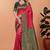 orange woven  designer pallu banarasi art silk saree