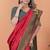 orange woven  designer pallu banarasi art silk saree