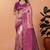 purple woven  designer pallu banarasi art silk saree