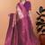 purple woven  designer pallu banarasi art silk saree