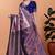 pink woven  designer pallu banarasi art silk saree