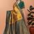 yellow woven  designer pallu banarasi art silk saree