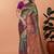 green woven  designer pallu banarasi art silk saree
