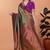 green woven  designer pallu banarasi art silk saree