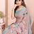 mustard printed  designer pallu linen saree