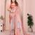 orange printed  designer pallu linen saree