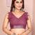 light purple printed  designer pallu linen saree