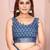 off white printed  designer pallu linen saree