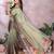 light green printed  designer pallu linen saree