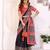 black printed art silk designer pallu chanderi saree
