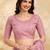Trendmalls Chiffon Embroidery Sequence work Saree with Unstitched Blouse Piece