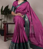 Elegant Dola Checks Saree Embellished with Rich Zari Weaving