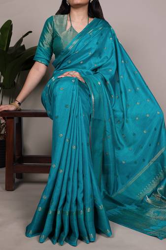 Timeless Elegance Roop Silk Blend Saree with Stunning Zari Weaving