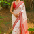 white intricate jacquard weaving saree