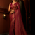 Pink woven kanchipuram silk blend saree with blouse