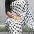 Black & white polka dot prints  heavy japan satin saree with unstitched blouse