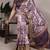 Raw Beauty Meets Soft Shine Tasar Silk Blend Saree with Printed Detail & Viscose Border