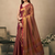 Margenta contrast weave pallu tissue silk Blend saree with lining blouse