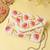 beaded botanica ivory & multi floral vine beaded canvas sling bag
