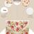 beaded botanica ivory & multi floral vine beaded canvas sling bag