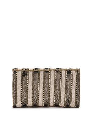  Tassel Tales Champagne & Antique Gold Sequined Faux Silk Sling Bag 5