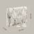 tassel tales ivory & antique silver ethnic embellished satin sling bag