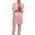 Men peach cotton linen 3-piece nehru set - premium digital print summer casual wear
