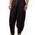 Men's black viscose dhoti pants - traditional festive wear