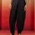 Men's black viscose dhoti pants - traditional festive wear