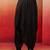 Men's black viscose dhoti pants - traditional festive wear