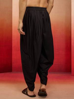 black viscose dhoti pants - traditional festive wear 5