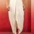 Men's white viscose dhoti pants - traditional festive wear