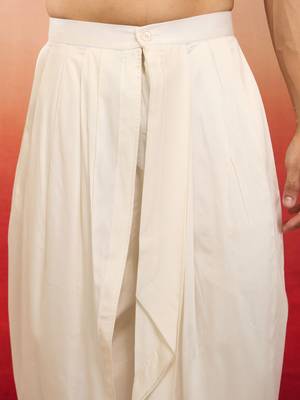 white viscose dhoti pants - traditional festive wear 3