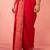 Mens red viscose dhoti traditional border print - navratri ethnic wear